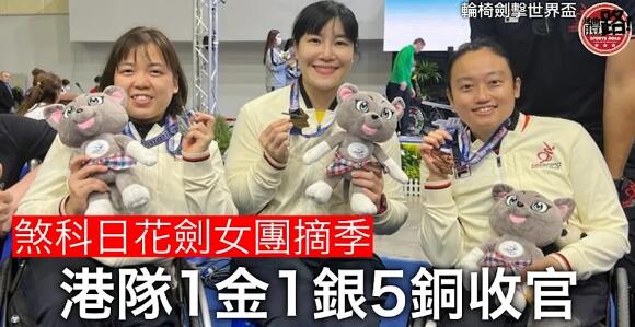 【輪椅劍擊世界盃】煞科日花劍女團奪季 港隊1金1銀5銅收官