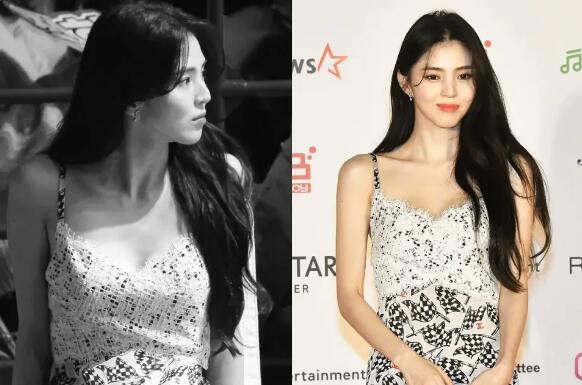 一頭黑長髮、一件 CHANEL 洋裝，韓韶禧再次應證：自然最美！